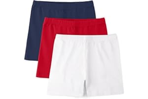 BOOPH Girls Bike Shorts Cartwheel Dance Shorts for Kids Under Dress 3 Pack