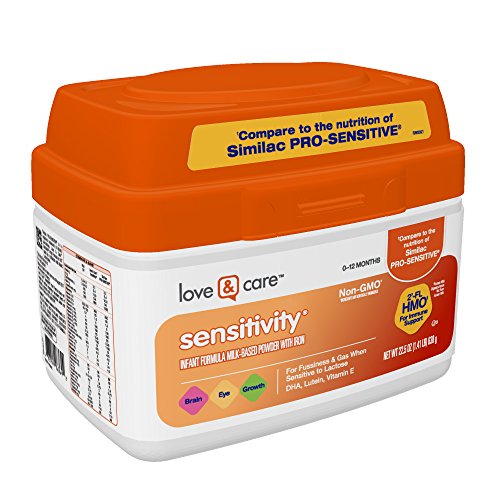Love & Care Sensitivity Non-GMO Milk-Based Powder Infant Formula with Iron, 22.5 Ounce