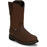 Justin Drywall 10" Waterproof Men's Work Boot - Durable Leather Construction, Slip-Resistant Sole, Ideal for Tough Jobs