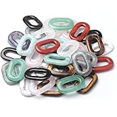 Zotoone 4pcs Natural Stone Pendants Circular Shape Exquisite Specfic Mixed Agate Crystal Stone Charms for Jewelry Making Necklace