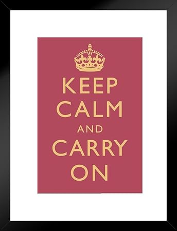 Amazon Com Poster Foundry Keep Calm Carry On Motivational