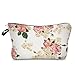 HAPPYLIVE SHOPPING Makeup Toiletry Cosmetic Travel Carry Bag Zippered Luggage Pouch Multifunction Make-up Bag Holder Organizer For Adult Women Men (Nice Floral)