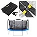 AW Trampoline Safety Net Trampoline Net Replacement 15 FT 6 Poles Replacement Safety Netting Trampoline Accessories Internal Net (Net Only)