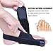 Bunion Corrector by Quanquer [Pair] - Bunion Splint Toe Straightener Brace for Hallux Valgus Pain Relief Fits Men & Women (Black)