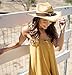Toppers Costume Mens Womens Sun Hat Wide Brim Woven Western Straw Cowboy Hat