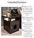 Internet's Best Decorative Cat House & Side Table with Storage Shelf | Litter Box Enclosure | Indoor Pet Crate | Nightstand | Hooded Hidden Pet Box | Cats Furniture Cabinet | Kitty Washroom Espresso
