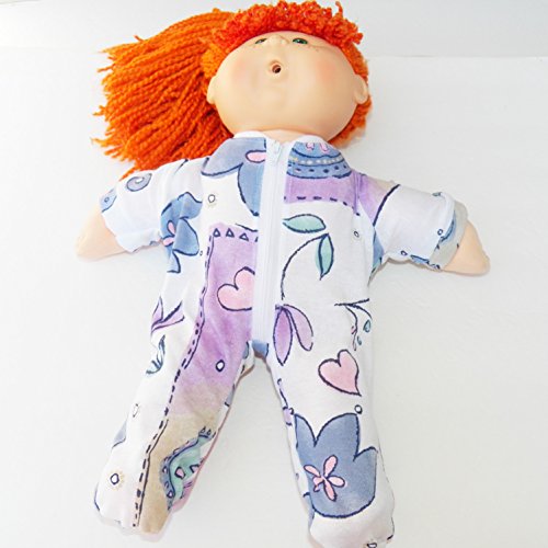 Cabbage Patch Doll Clothes fits 16" girl Includes One Pajamas 'Emma loves Flowers and Hearts' - NO DOLL
