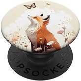Fox Butterfly Forest Animal PopSockets Adhesive PopGrip
