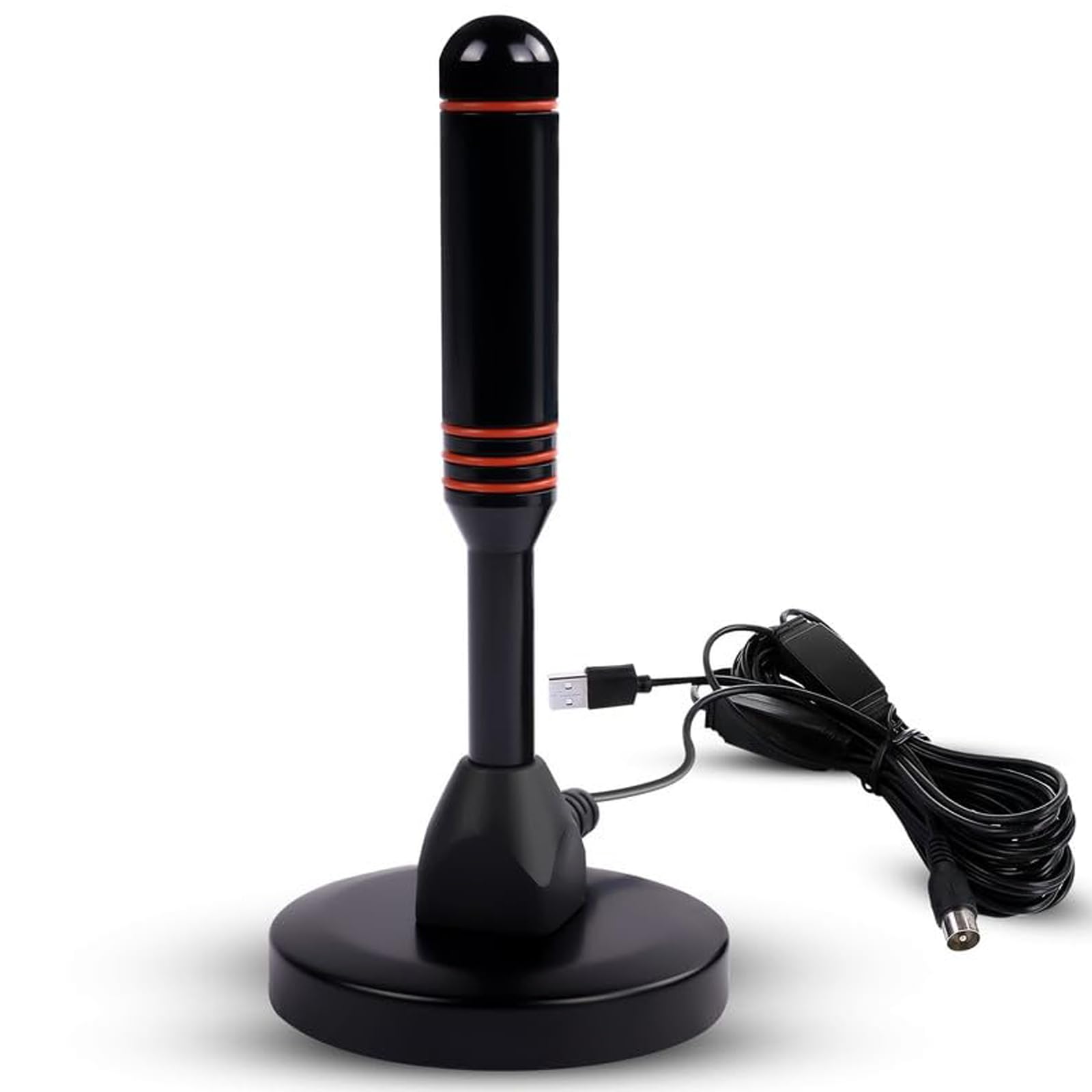 Bohaner High Gain Freeview TV Aerial With Strong Signal Portable HD Freeview Aerial Antenna for Smart TV USB TV Tuner 1080P 4K DAB Radio Indoor Outdoor TV Aerial With Magnetic Base