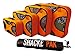 Shacke Pak - 5 Set Packing Cubes - Travel Organizers with Laundry Bag (Mandarin Orange)