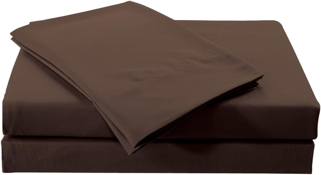 Jackson Hole Home 18 inch Super Deep Pocket Heavier Microfiber 4PC Sheet Sets, Coffee, Queen