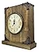Lulu Decor, Reclaimed Wood, Shabby Chic Rustic Wood Tabletop Clock with Antique Look. Key Holder in Hidden Area (Desk Clock)