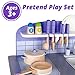 Hape Play Kitchen for Toddlers - Kids Kitchen Playsets for Pretend Play, Wooden Toys Kitchen Playset w/ 13 Toy Kitchen Accessories