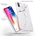 ESR Marble Slim Soft Case for iPhone X, Flexible TPU Marble Pattern Cover for Apple iPhone 5.8 inch (2017 Release only)(White Sierra)