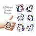 Unicorn Tattoos - 72 Pack Set Of Assorted Unicorn Temporary Tattoos - Great For Birthday Party Favors, Classrooms, Favor & Goody Bags, And Other Party Supplies - Safe, Non-Toxic, & Easy To Remove!