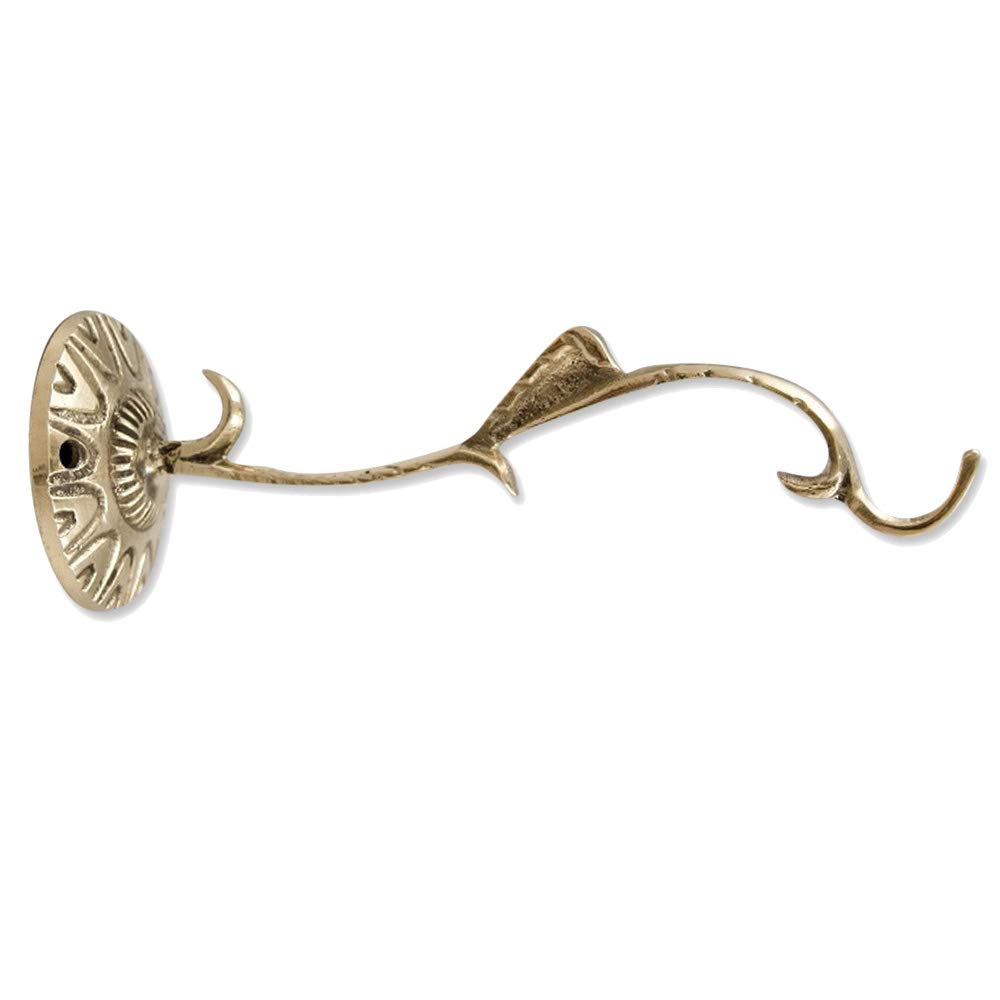 NKlaus 17cm long wall holder for censer wall holder for censer hoes made of solid brass wall hoes gold handwork 2768