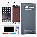 LEMANCA LCD Display Replacement Touch Screen Digitizer Frame Assembly Full Set with Free Tools and Glass Screen Protector for iPhone 6 Screen (4.7 inches) White