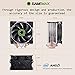 CPU Cooler, 120mm Addressable RGB PWM Fan with 4 Copper Heatpipes, GAMEMAX GAMMA-500-RAINBOW