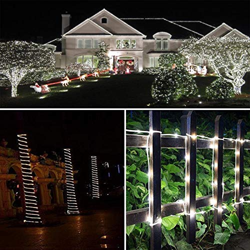 image for SURNIE 50ft LED Round Rope Lights with Waterproof 540 LEDs Strip Light