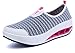 DADAWEN Women's Slip-On Platform Sport Fitness Toning Shoe