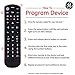 GE Universal Remote Control for Samsung, Vizio, Lg, Sony, Sharp, Roku, Apple TV, TCL, Panasonic, Smart TVs, Streaming Players, Blu-Ray, DVD, 3-Device, Black, 34927