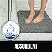 KANGAROO Bathroom Rugs, Chenille Soft Absorbent Bath Rug, Shaggy Shower Mat, Quick Dry Machine Wash Bathmat, Plush Carpet Mats for Tub, Bathtub and Room Home Decor Accessories, 30x20, Beige