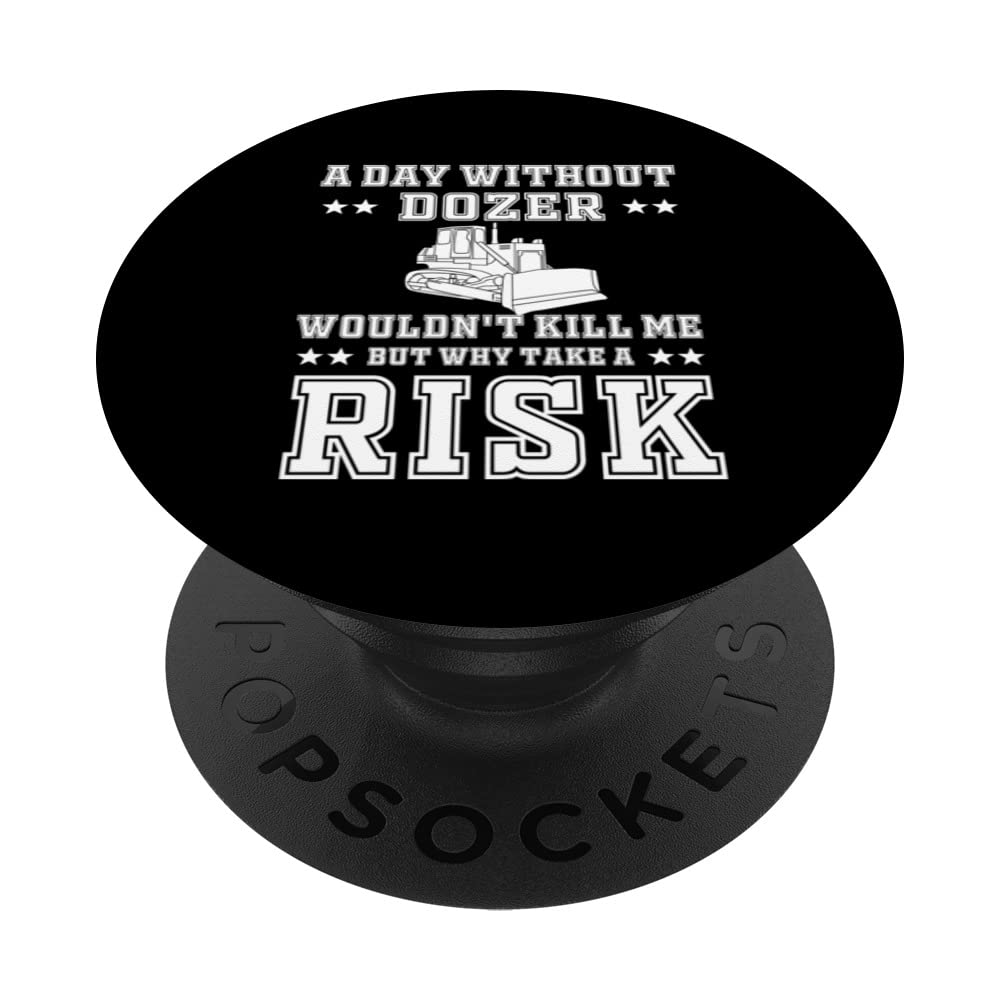 Funny Dozer Operator Apparel Diesel Bulldozer Driver PopSockets Swappable PopGrip