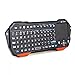 iClever Computer Keyboards Mini Portable Wireless Rechargeable Bluetooth Keyboard with Mouse Touchpad Backlit