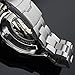 Affute Mens Automatic Mechanical Skeleton Dail Analog Wrist Watches Stainless Steel Bracelet,Silver