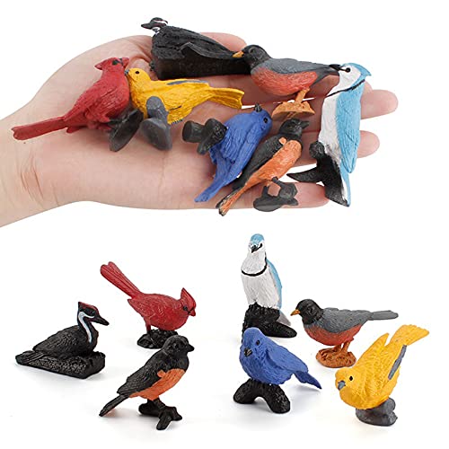 Toy Bird Figures Kids Small Plastic Bird Play Bird Kids Bird Model