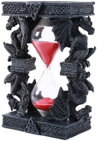 Celtic Four Dragon Elemental Pillars Trinity Sandtimer Sands Of Time Figurine
