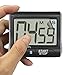 2 Pieces Digital Magnetic Kitchen Timers with Loud Alarm Ring, SENHAI Countdown Large LCD Display Screen Timers with Stand/Clip, Count Up Down 99 Min 59 Sec - Black, Blue