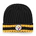 OTS NFL Pittsburgh Steelers Men's Bure Cuff Knit Cap, Team Color, One Size