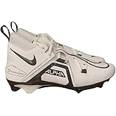 Nike Alpha Menace Pro 3 P Men's Football Cleats White Black DM1788-103 (DM1788-103, US Footwear Size System, Adult, Men, Numeric, Medium, 11.5)