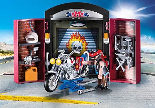 playmobil motorcycle workshop