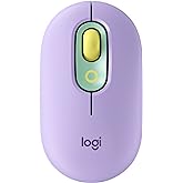 Logitech POP Mouse, Wireless Mouse with Customizable Emojis, SilentTouch Technology, Precision/Speed Scroll, Compact Design, 