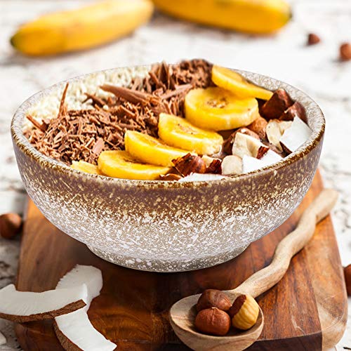 MARSTRACE Ceramic Dessert Bowls Set of 4,Small Porcelain Rice Bowls 8.5 oz for Snacks, Appetizer, Side Dishes, Condiments, Dip or Ice Cream