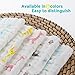 Baby Washcloths, Ricdecor Soft Bath Towels Cotton Cloth Muslin Reusable Wipes Dye Free Perfect for Baby Bath 6 Pack 10”×10” (Pattern 5Pack)