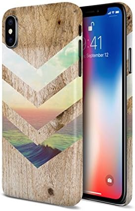 iPhone Xs Phone Case - iPhone X Phone Case - Case Escape - Nature Inspired - Wood Design - Impact Resistant - Matte Shell - Phone Case (California Skies)
