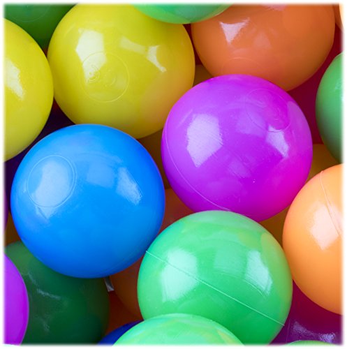 Ball Pit 200 Pack - Ball Pit Balls Crush Proof BPA Free - Includes Reusable Zipper Mesh Bag - Colorful Fun Plastic Balls - Ball Pit for Kids and Baby - Ball Pit for Any Ball Pool - Original by Play22