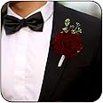 Latious Wedding Boutonniere Groom Flower Buttonholes Groomsmans Prom Party Suit Decoration Anniversary Accessories for Man