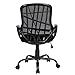 GreenForest Office Chair for Computer Desk Mesh Mid-Back Swivel Task Chair with Special Design Back,Black