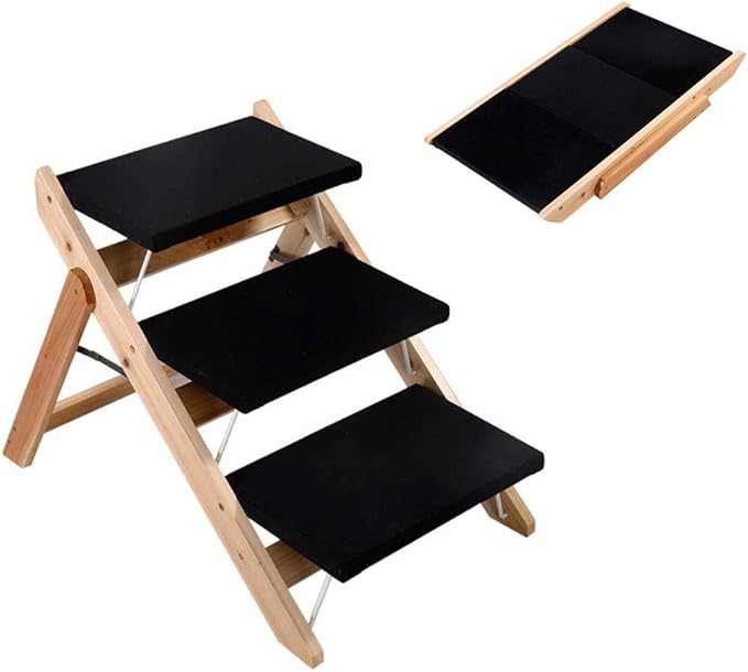 DJLOOKK Escaleras y peldaños Plegables para Perros, Escalera de