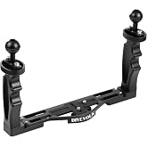 DiveVolk Underwater Camera Tray, Black, Screw Mount, Compatible with Various Camera Housings