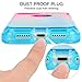 MAXCURY for Glitter iPhone 8 7 6 Case, Flowing Bling Liquid Quicksand Heavy Duty Shockproof Defender Cover for Phone 6/6s in 4.7 Inch (Pink/Blue, for iPhone SE 2020/SE 2022)