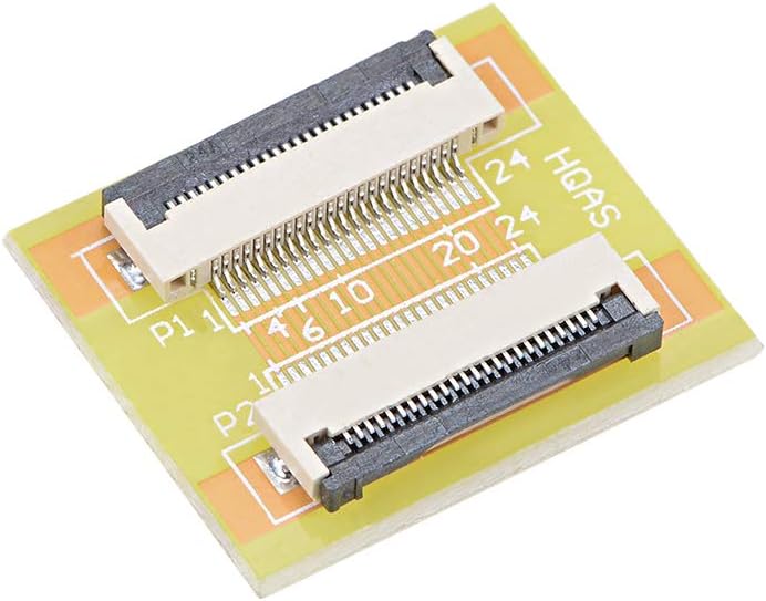 sourcing map 0.5mm Pitch 24 Pins to 24 Pin Extension Connector Aapter for FFC FPC Cable Extend ZIP HDD