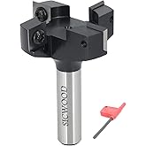 CNC Spoilboard Surfacing Router Bit 1/2 Shank, 2" Cutting Dia, 4-Wing, Wood Slab Flattening Router Bit, for Flycutter/Planing