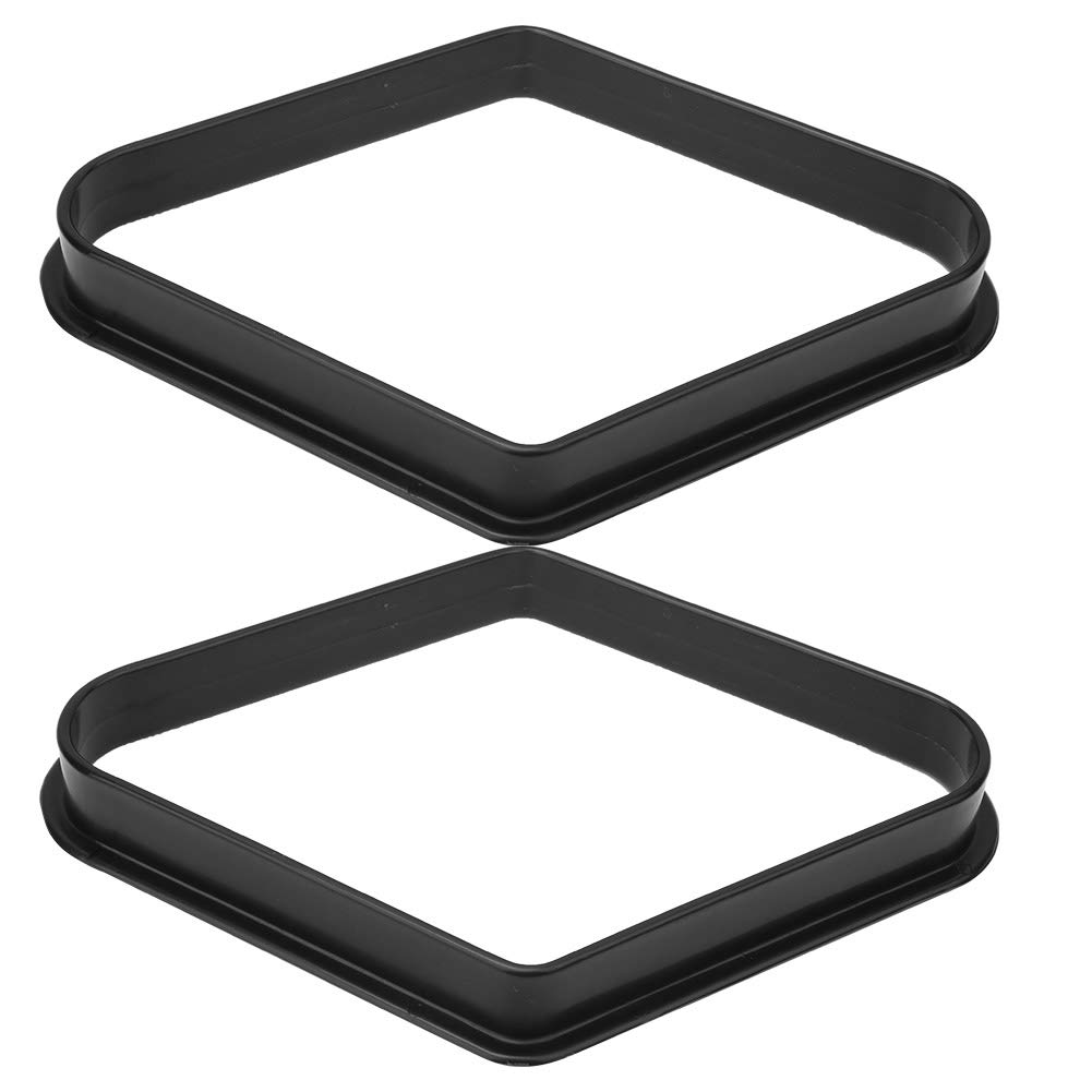 Agatige Billiards Ball Rack, 2PCS Plastic Professional Billiards 9 Ball Triangular Frame Snooker Balls Rack Supplies Accessories Triangle Rack Holder for Billiards Table