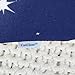 CaliTime Pack of 2 Soft Canvas Throw Pillow Covers Cases for Couch Sofa Home Decoration Christmas Holiday Reindeer Jump with Stars Print 18 X 18 Inches Navy Blue