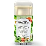 All Natural Deodorant Stick for Sensitive Skin • Neutralizes Odors and Prevents Natural or Excessive Sweat Caused by Stress or Exercise • Best Travel Deodorant for Men & Women (Unscented).
